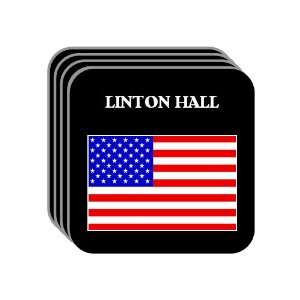 US Flag   Linton Hall, Virginia (VA) Set of 4 Mini Mousepad Coasters