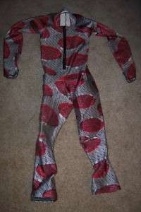 Spyder GS Race Suit Spider Web Design Red Gray White US Size Small 