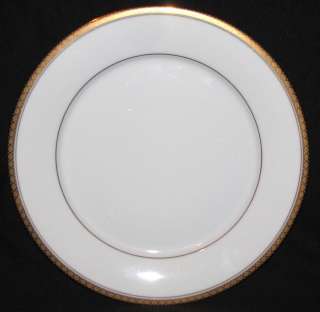 Noritake RICHMOND 6124 White Gold Band Dinner Plate  