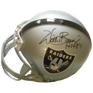 Willie Brown Autographed/Hand Signed Oakland Raiders Replica Mini 
