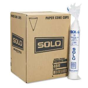SOLO Cup Company  Cone Water Cups, Cold, Paper, Four Ounces, White 