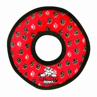   balls into pieces in minutes Tuffys Ultimate Ring Dog Toy, Red