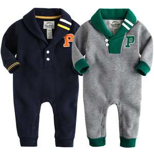 NWT Newborn Baby Boys Fleece Jumpsuit Onepiece Outwear Two Line 
