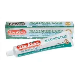  Dr. Kens Maximum Care Toothpaste, Spearmint Cool Fluoride 
