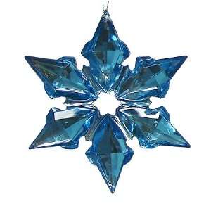   Point Blue Gemstone Starburst Christmas Ornament
