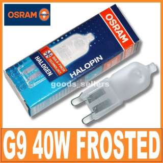 OSRAM 40W G9 HALOGEN BULB Lampe Frosted 66740 AM  