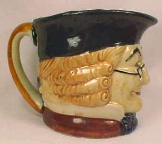 COLONIAL MAN w GLASSES TOBY JUG PITCHER Occupied Japan  