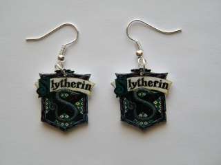 Harry Potter Inspired Slytherin Emblem Earrings  