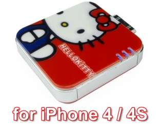 Hello Kitty 2200mAh Emergency Backup Battery Charger For Iphone 4 4S 