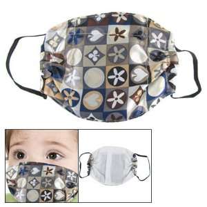   Girls Boys Floral Print Activated Carbon Elastic Ear Loop Face Mask