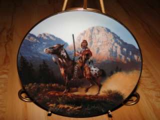 MYSTIC WARRIORS American Indian TOP GUN Hamilton Plate  