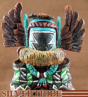 HOPI KACHINA DOLL CROW MOTHER CARVING BY DARREN POOYOUMA  