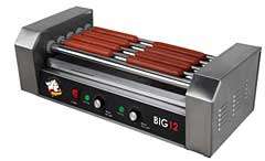 Commercial 12 Hot Dog 5 Roller Grill Cooker Machine  
