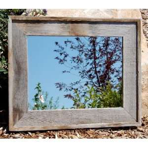  Lighthouse Barnwood Mirror with Raised Edge   26x30