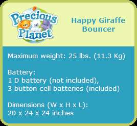 Fisher Price Precious Planet Happy Giraffe Bouncer