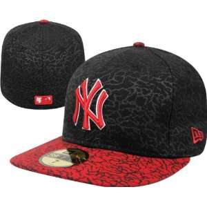   Yankees Fitted Hat New Era 59FIFTY Scarlet/Black EITR 2 Fitted Hat