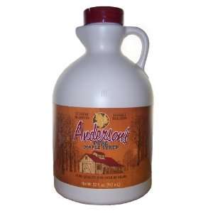 Andersons Pure Maple Syrup, Grade A, 32 Ounce  Grocery 