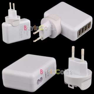 Ports USB Wall Home AC Charger Adapter for iPhone EU  