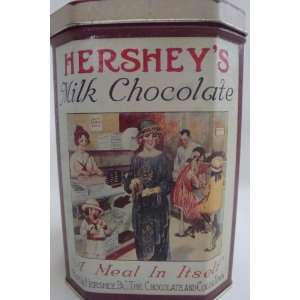 Hershey Chocolate Reproduction Vintage Style Tin 6.5 x 4