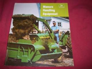1966 John Deere Manure Eq. Brochure Loader Spreader 1020 2020 3020 