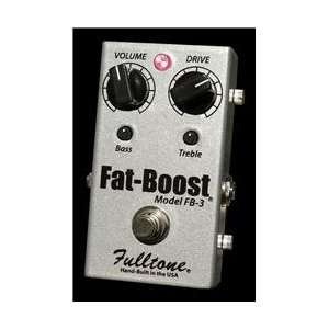  Fulltone Fatboost 3 Fb 3 Guitar Effects Pedal Silver 