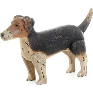  Painted Jack Russell Terrier Dog Statue