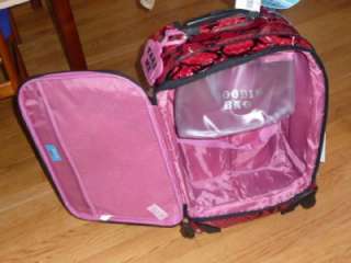 KATHY VAN ZEELAND RED SPINNER 20 CARRY ON LUGGAGE NWT  