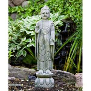   Buddha Cast Stone Garden Statue Verde, Verde Patio, Lawn & Garden