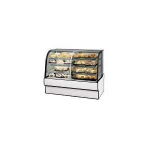   BE   59 in Vertical Dual Zone Bakery Case w/ 2 Tier Shelves, Beige