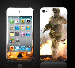   Warfare 3 COD Call of Duty #4 Skin Kit   fits 4th Generation itouch