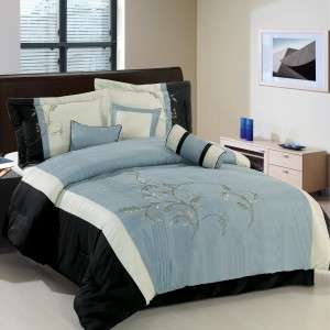 Santa Fe Gray 7 PC King Size Comforter Sets  