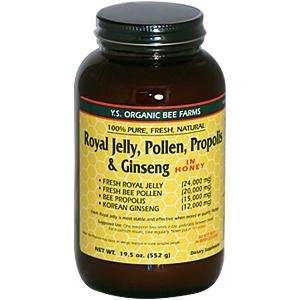  Royal Jelly, Pollen, Propolis & Ginseng in Honey, 19.5 oz 