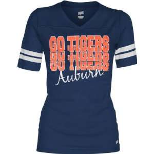  Auburn Tigers Womens Navy Football Jersey T Shirt Sports 