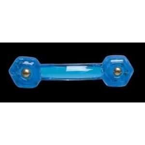  Cabinet Pulls Peacock Blue Glass, Glass Drawer Pull 3 in 