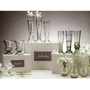 Juliska Glassware Boxed Gift Sets A. Trumpet Vase Pair Gift Boxed 3.5 