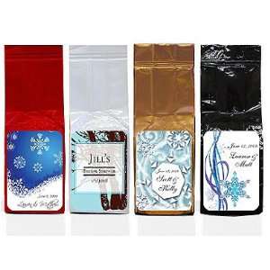  Personalized Winter Theme Brick Pack Coffee Favors Health 