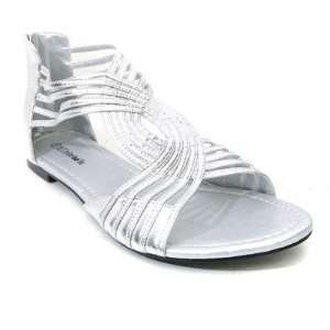 Barefoot Tess BFT1072 Silver Womens Madison Sandal