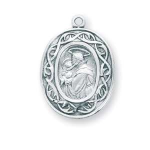   Pendant Necklace Jewelry Saint Patron St. Medal Pendant Ladies Womens