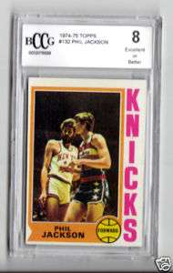 Phil Jackson 74/75 Topps #132 Knicks Bulls Lakers  