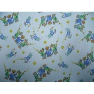   Fitted Pack N Play (Graco) Sheet   Bunnies & Bears   Made In USA Baby