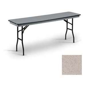   ® Abs Folding Table, 18Wx72L   Smooth Granite