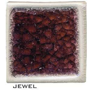  Crackle Glass Tiles 2 x 2 Color Jewell