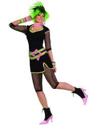 Womens Green New Wave 80s Halloween Costume