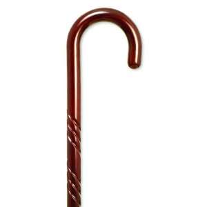  Mountain Properties Rosewood Stained Wood Cane with Spiral 