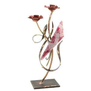   Gary Rosenthal Art Candlesticks   Flowery Collection 