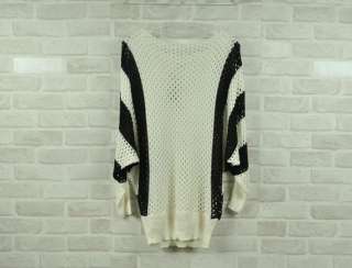 New Korea Women batty sleeves Hollow Jumper knit Sweater LM4  
