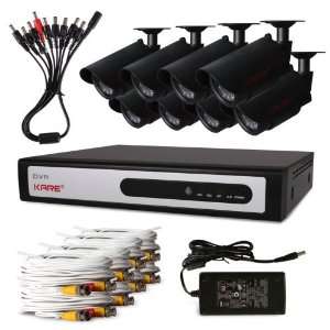  KARE CCTV Surveillance Package 8 Channel H.264 DVR with 8 