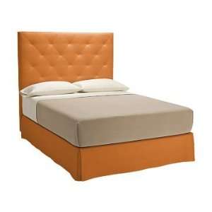   Home Mansfield Headboard, Cal King, Leather, Orange Furniture & Decor