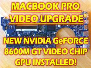 MACBOOK PRO LOGIC BOARD MOTHERBOARD NEW VIDEO CHIP GPU REPAIR INSTALL 