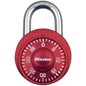  Master Lock 1527D Combination Lock, Red